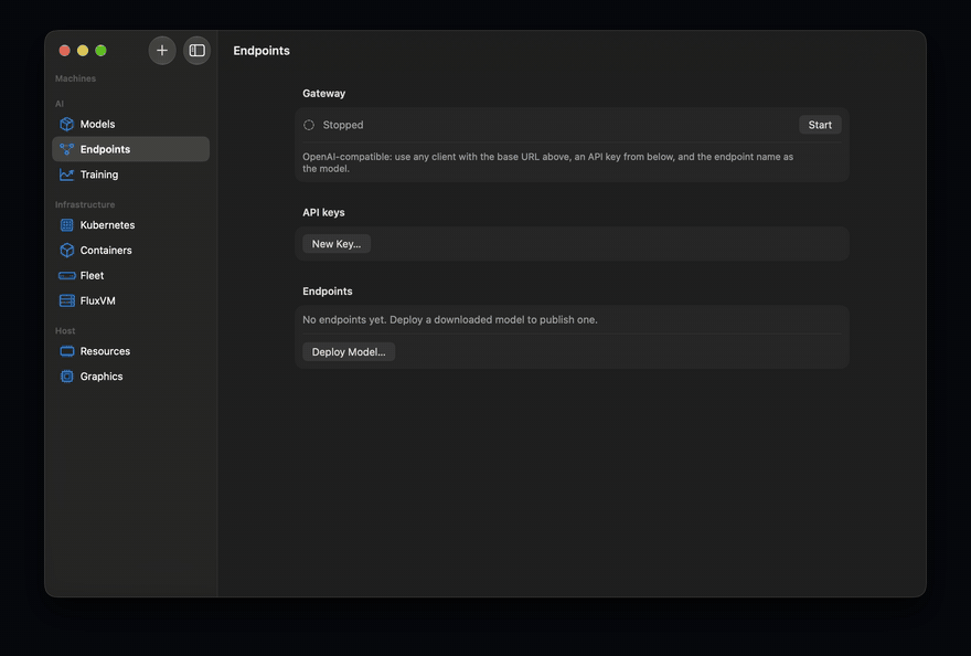 Deploying an MLX model as an endpoint