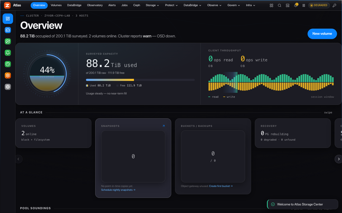 Atlas Storage Center — Overview