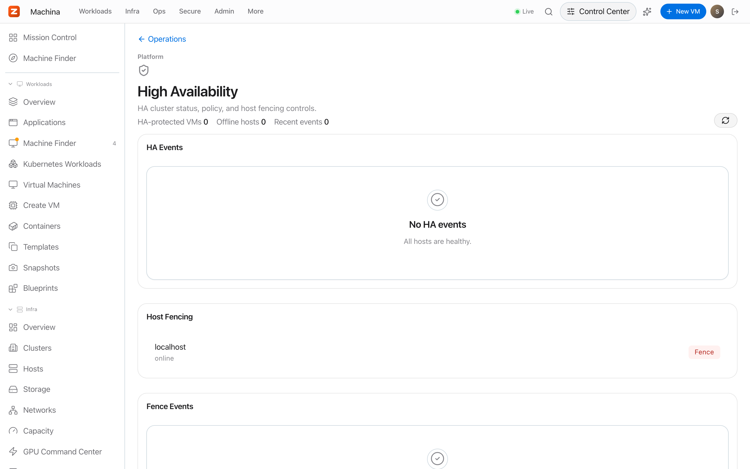 High availability and host fencing