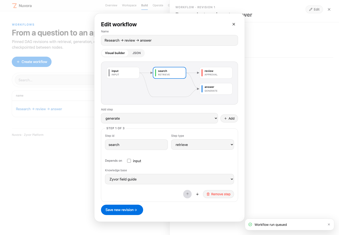 Workflow builder